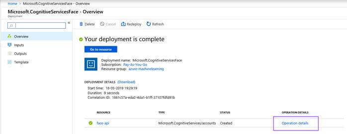 Face API Cognitive Service - Face API On Azure Portal