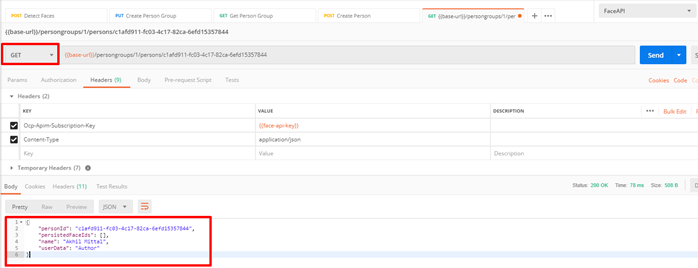 Face API Cognitive Service - Face Identification Using Face API