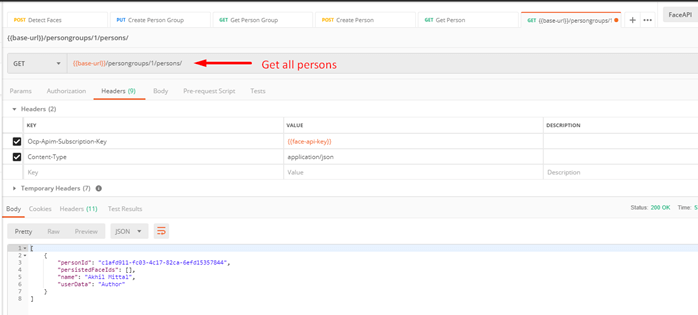 Face API Cognitive Service - Face Identification Using Face API