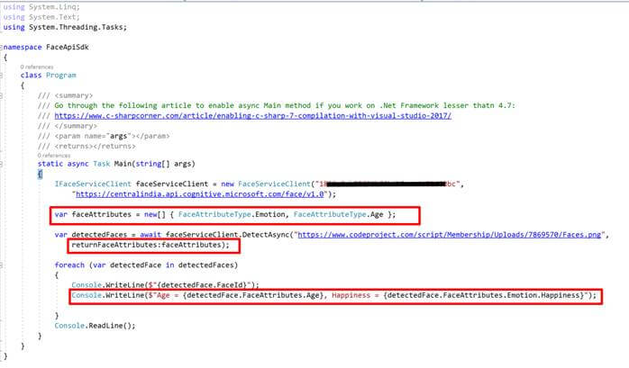 Face API Cognitive Service - Exploring Face API SDK