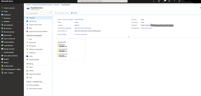 Face API Using MS Flow