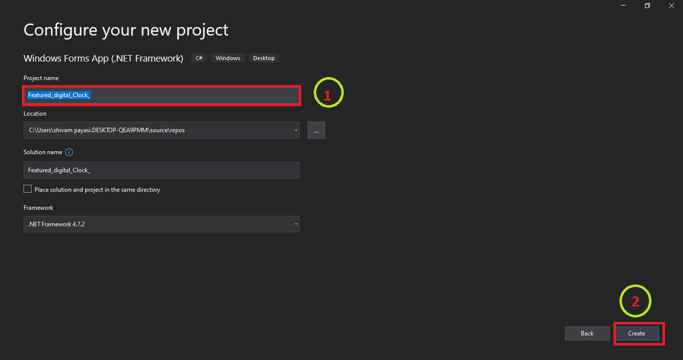 Featured Digital Clock In C