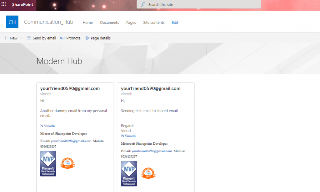 Fetch Email From Shared Mailboxes In Spfx WebPart