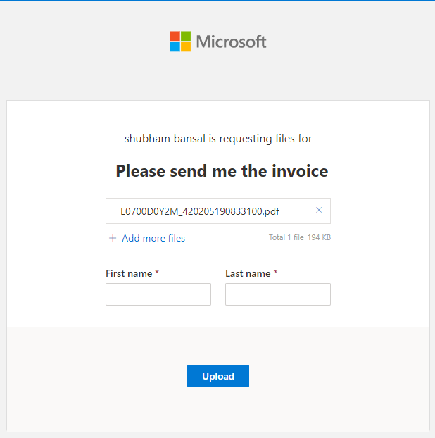 File Requests in OneDrive
