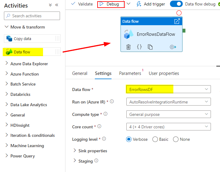 Filter Real-Time Error Rows From CSV To SQL Database Table In Azure ...