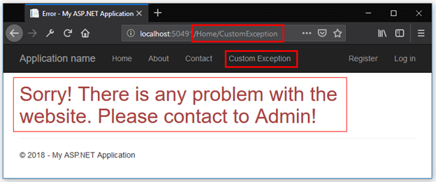CustomException