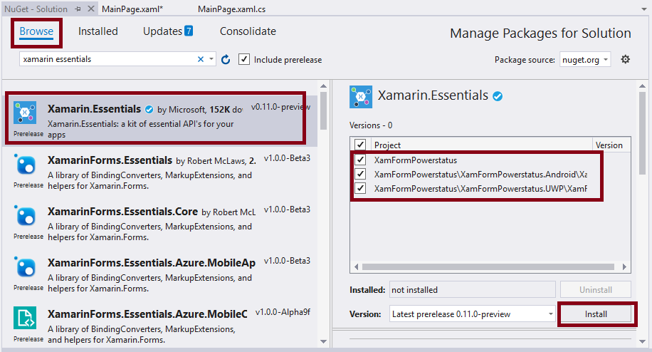 Find The Device Power Energy-Saver Status In Xamarin Forms Application Using Xamarin Essentials For Android And UWP