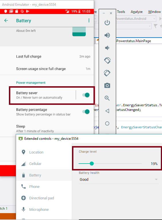 Find The Device Power Energy-Saver Status In Xamarin Forms Application Using Xamarin Essentials For Android And UWP