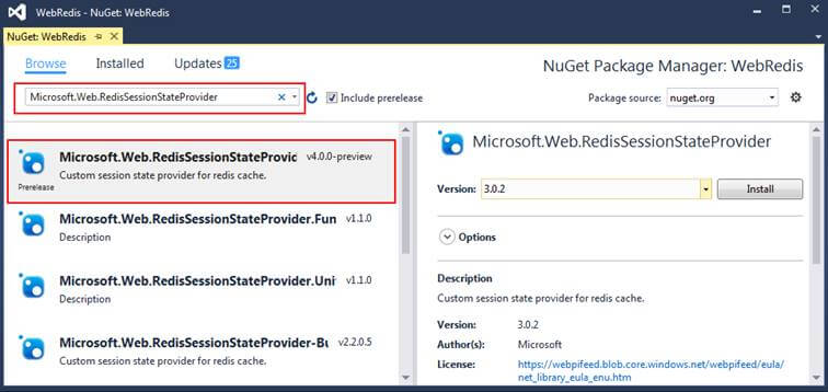 Use Redis With ASP.NET MVC