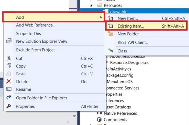 Float Menu Item Working Navigation In Android And UWP Using Xamarin.Forms