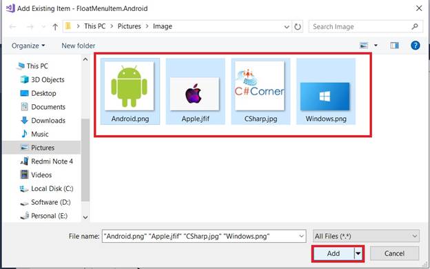 Float Menu Item Working Navigation In Android And UWP Using Xamarin.Forms