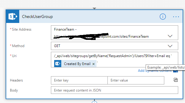 Flow With SharePoint REST API