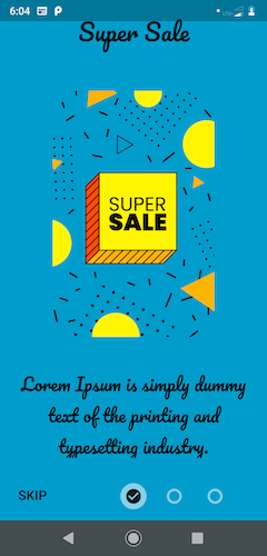 Flutter Awesome Introduction View