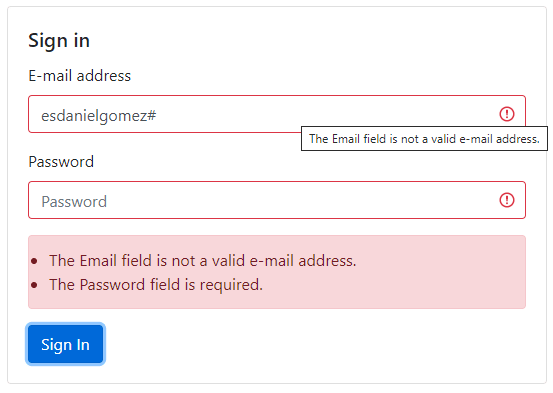 Form Validations in ASP.NET