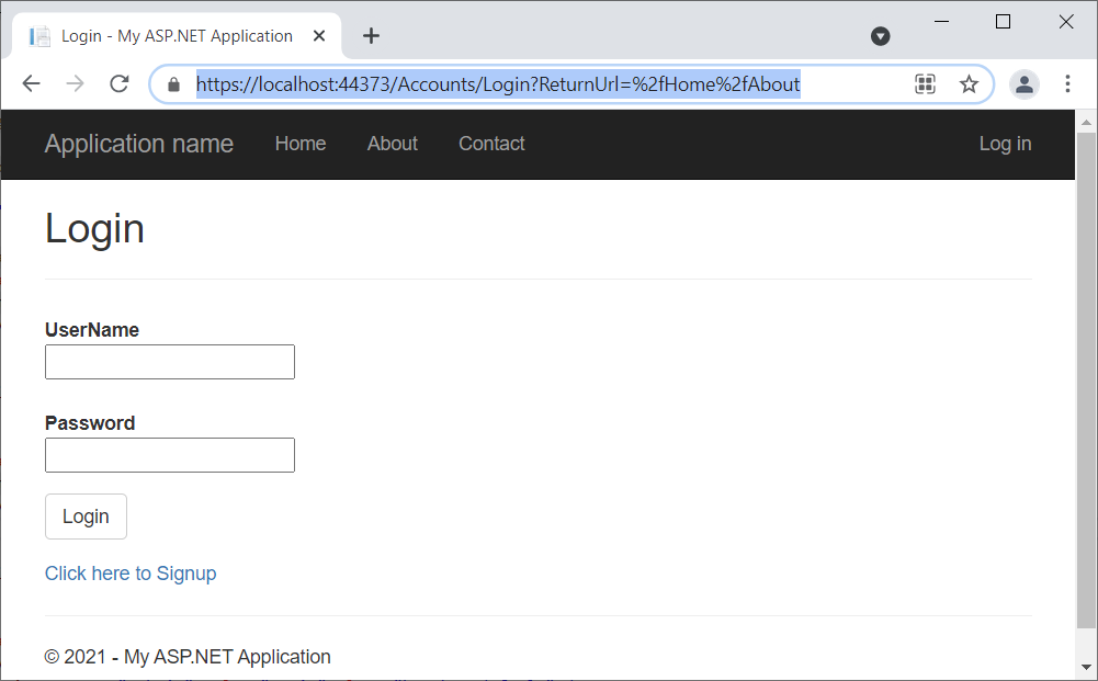 Forms Authentication (C), Using Database With Filter