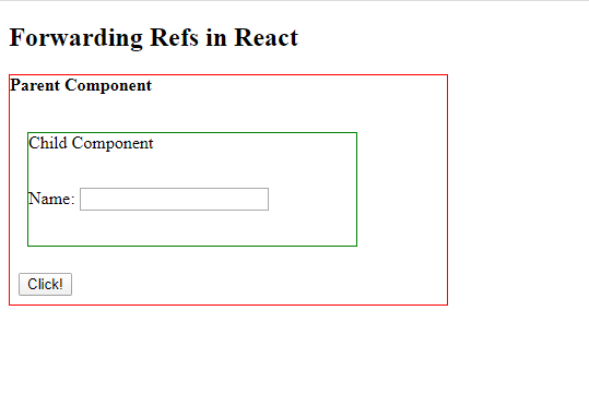 Forwarding Refs In React