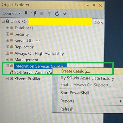 Integration Services Catalog