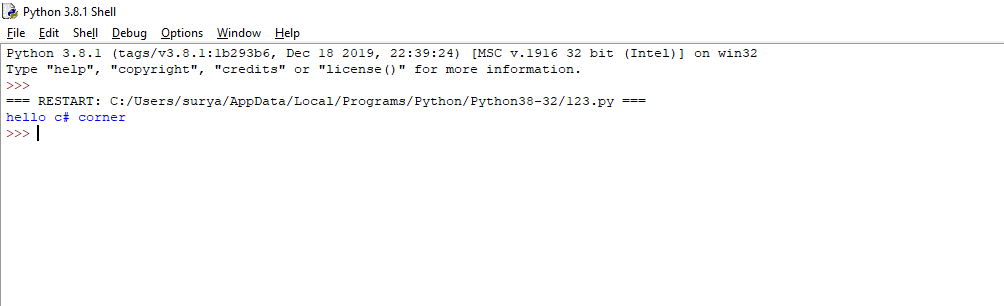 Function In Python