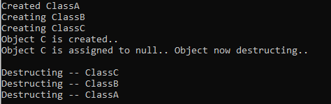 Final method of all classes