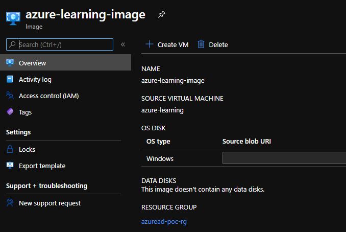 Generalizing Virtual Machines In Azure