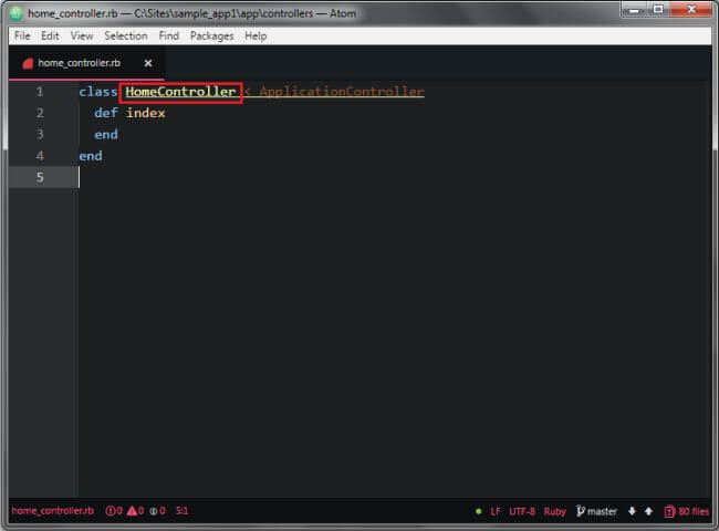 Generate A Controller And View In Ruby On Rails