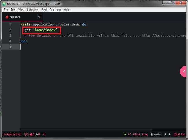 Generate A Controller And View In Ruby On Rails