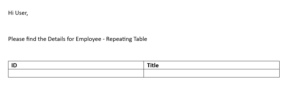 Generate Word Document Template Using Power Automate
