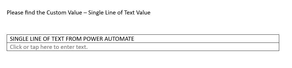 Generate Word Document Template Using Power Automate