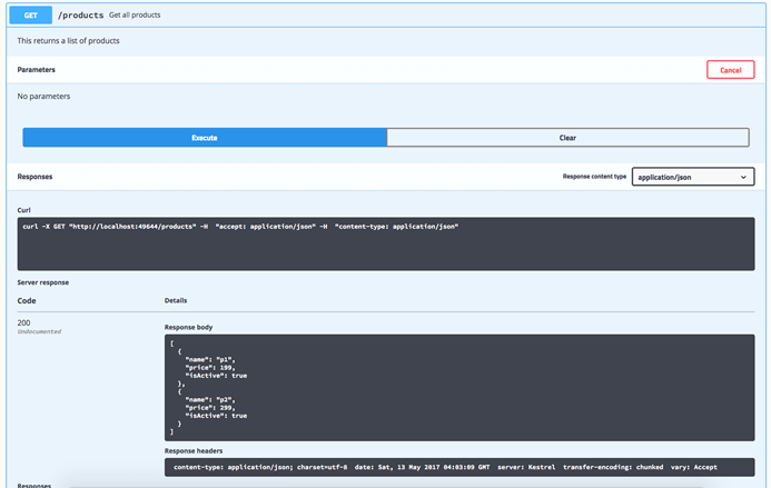 Generating API Document In Nancy Using Swagger