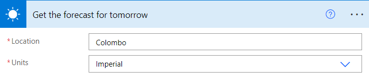 Forecast for tomorrow
