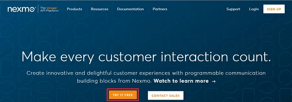  Nexmo Account