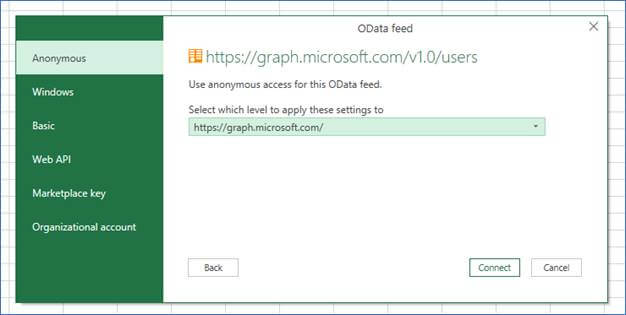 Get Office 365 Data In Excel Using MS Graph API
