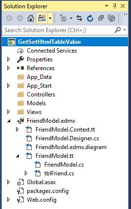 Solution Explorer window