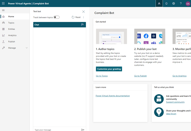 Get Started With Bot Development With Microsoft Power Virtual Agents