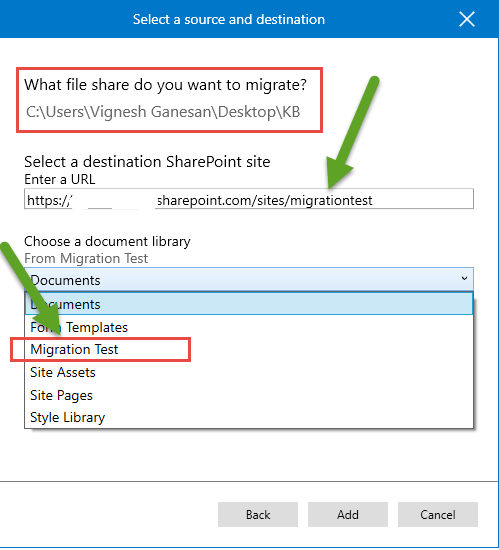 Microsoft SharePoint Migration Tool