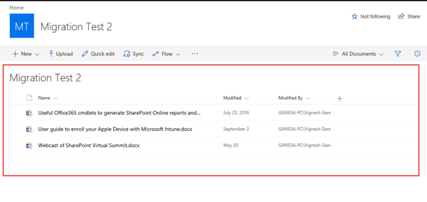 Microsoft SharePoint Migration Tool