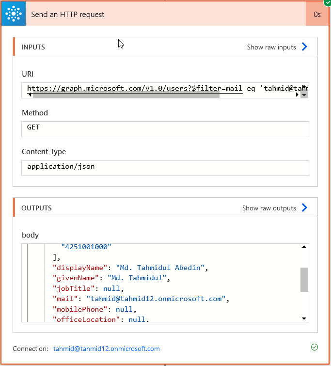 Get User Properties With Graph API In Power Automate