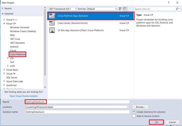 Getting Data From Azure In Android And Windows Using Xamarin.Forms