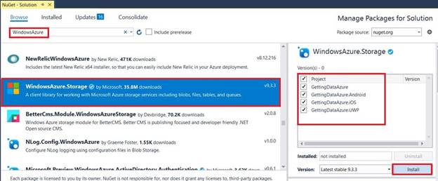Getting Data From Azure In Android And Windows Using Xamarin.Forms