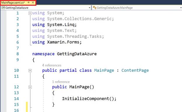 Getting Data From Azure In Android And Windows Using Xamarin.Forms