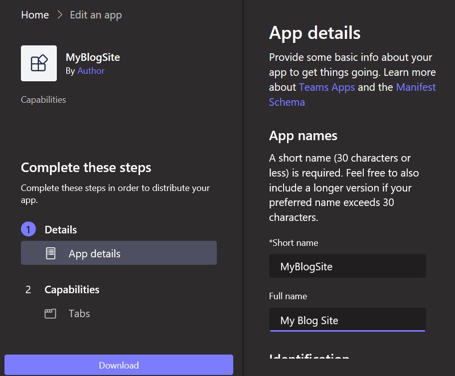 Microsoft Teams Toolkit using Visual Studio