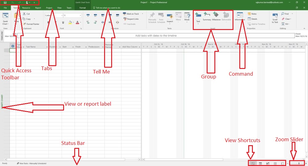 Getting Started With Microsoft Project 16