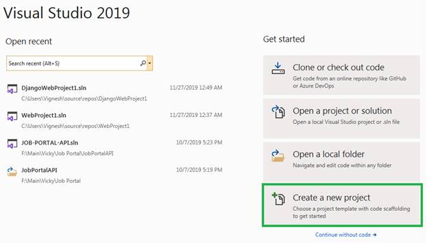 Getting Started Python Development In Visual Studio 2019