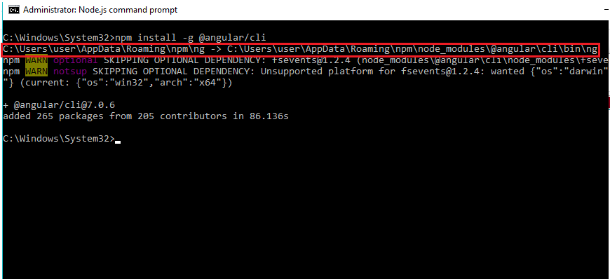 node version angular node version angular