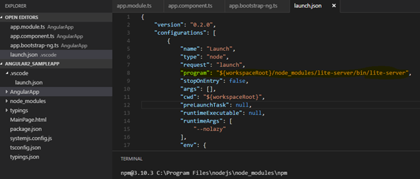 Getting Started With Angular 2 Application Using Visual Studio Code