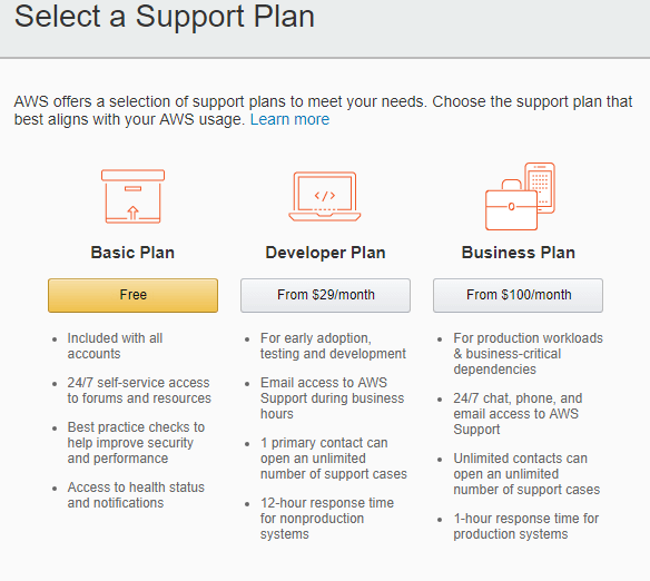 Create a Free AWS account for one year