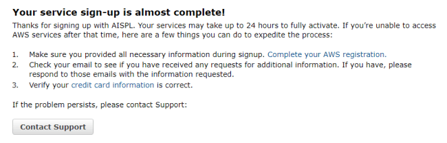 Create a Free AWS account for one year