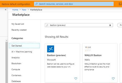 Azure Bastion (Preview) Service