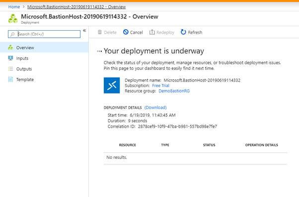 Azure Bastion (Preview) Service