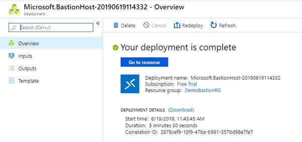 Azure Bastion (Preview) Service